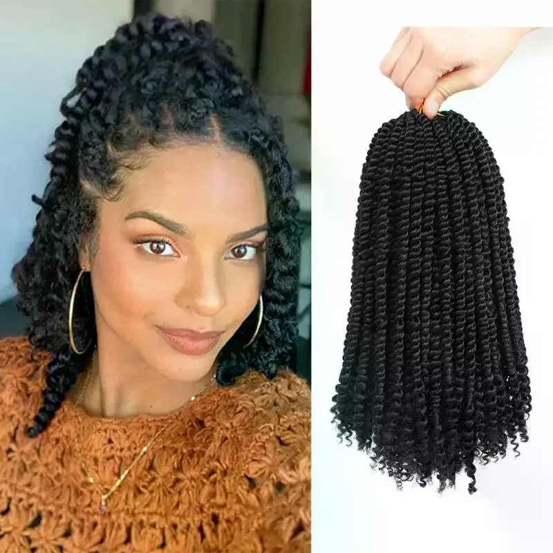 14 Inch Passion Twist Crochet Hair 12 Strands Pre Looped Passion Twist Hair Short Pre Looped Crochet Hair For Black Women