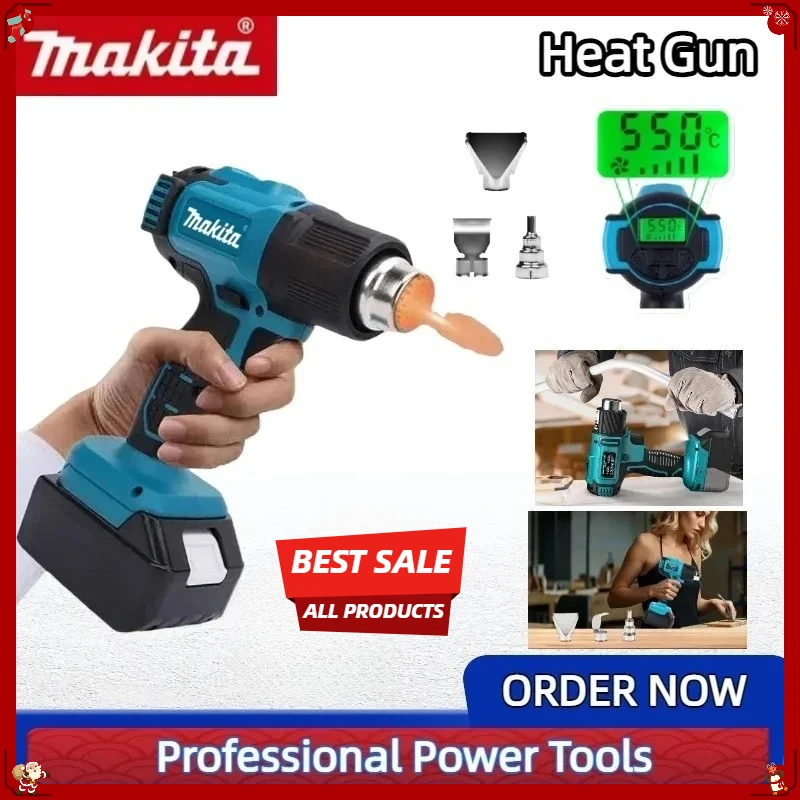 

Makita 550°C Cordless Handheld Hot Air Gun With LED Display Soldering Thermal Blowe Temperature Control Heat Gun