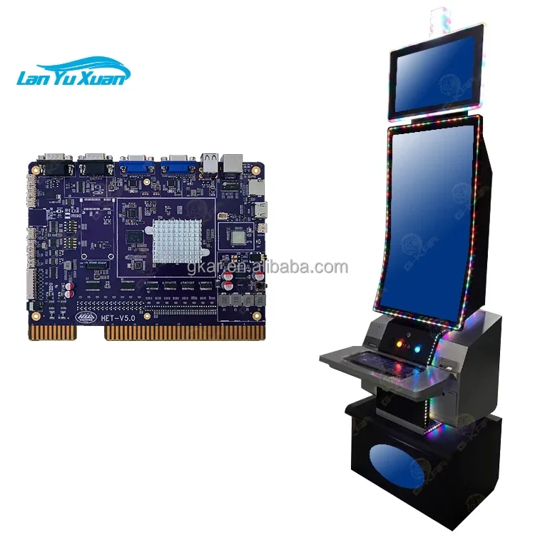 2023 조정 가능한 43 인치 수직 멀티 게임 기계 LED 러닝 라이트 PC 스킬 게임 배송 준비 완료