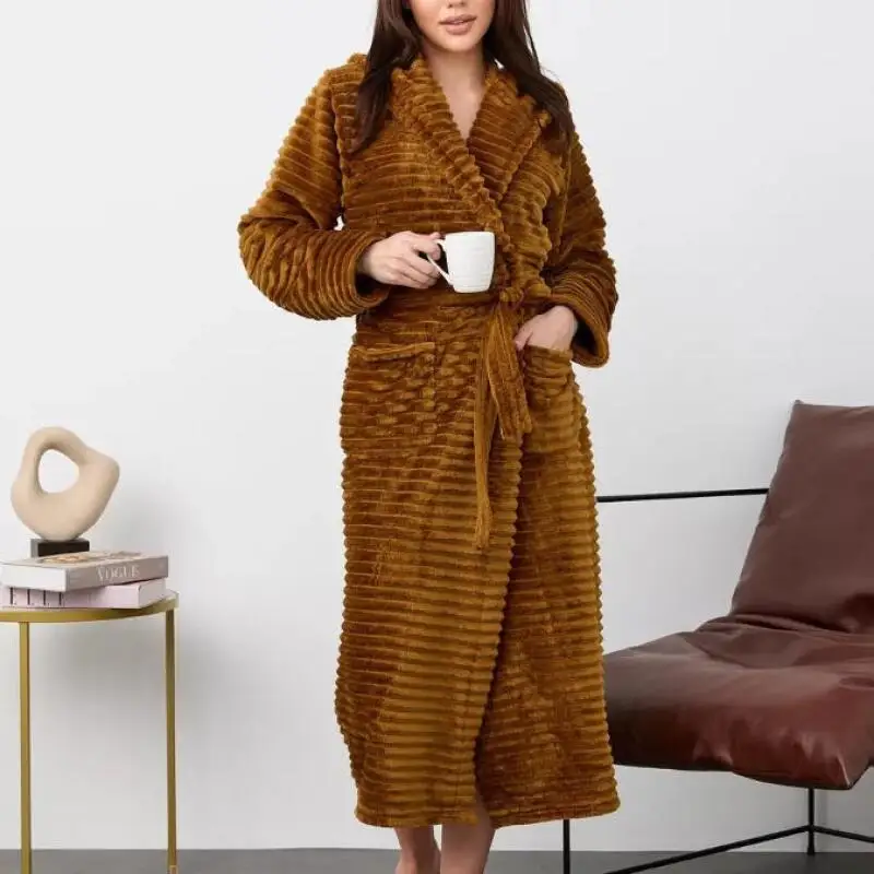 

Женское фланелевое кимоно, одежда для сна с капюшоном, теплая домашняя одежда, интимное белье, пижамы, ночное белье, новые осенние и зимние халаты