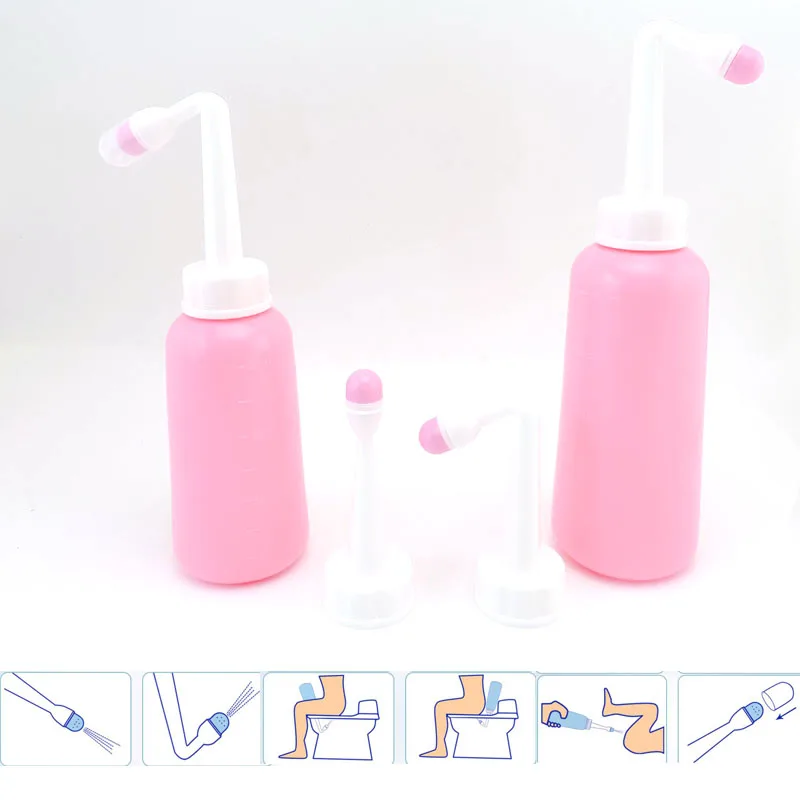 500ml Portable Bottle Bidet Sprayer shower head Nozzle Personal ass Cleaner Hand Held Seat Toilet Hygiene Washing for Travel t1