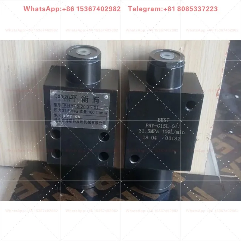 PHY-G15L-011 PHY-G20L-011 PHY-G20B-01 Hydraulic Lock Crane Pressure Retaining Valve Balance Valve Industrial Hydraulic System