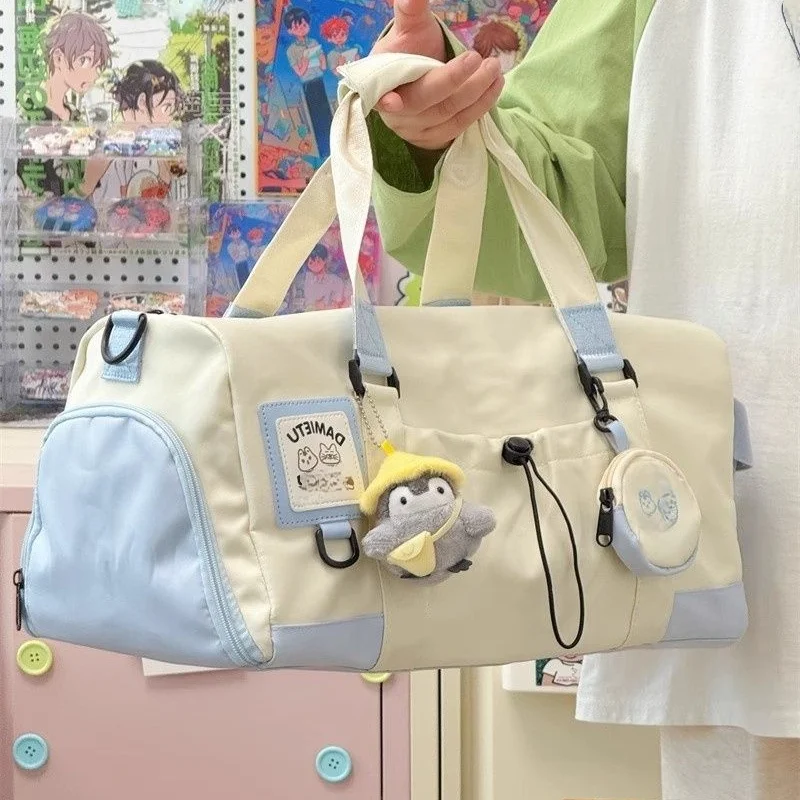 

Bag Travel Women's Large Capacity Short Trip Business Lightweight Luggage Bag Dry Wet Separation Gym Bag Crossbody Bag Cute