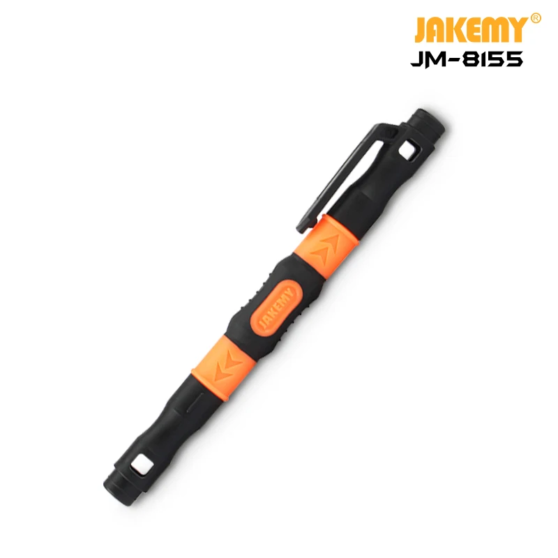 JAKEMY JM-8155 Precision Screwdriver Set Magnetic Slotted Phillips Bits Pen Screwdriver for Household Electronic PC Repair Tools
