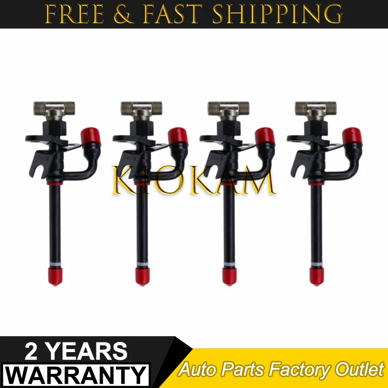 4pcs Fuel Injector Pencil Nozzle RE38087 RE36939 28485 for John Deere Tractor