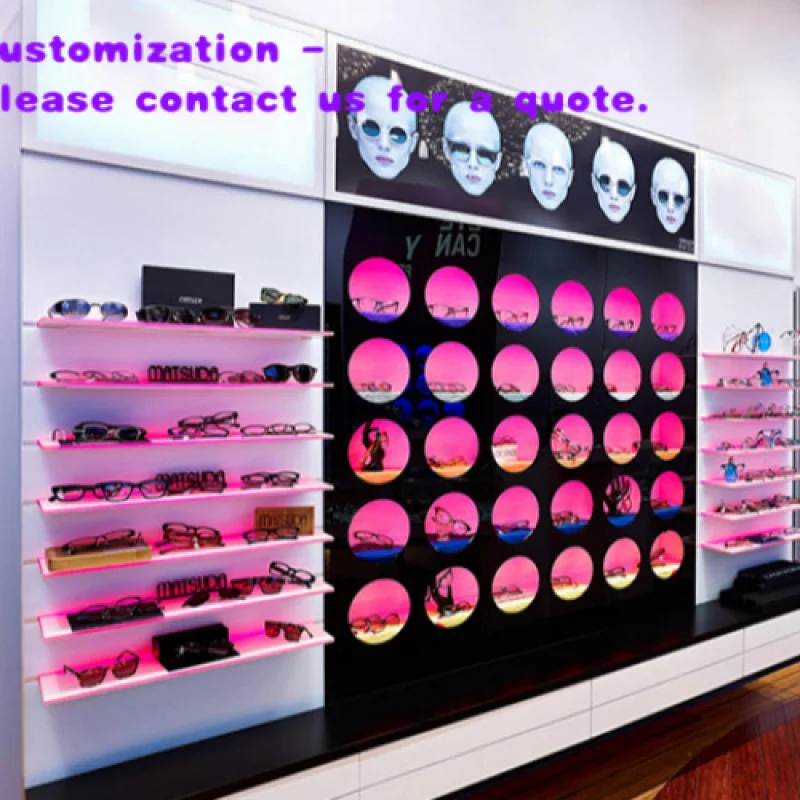

custom.Customized Sunglasses Display Stand Fashion Modern Retail Sunglass Display Optical Shop Design