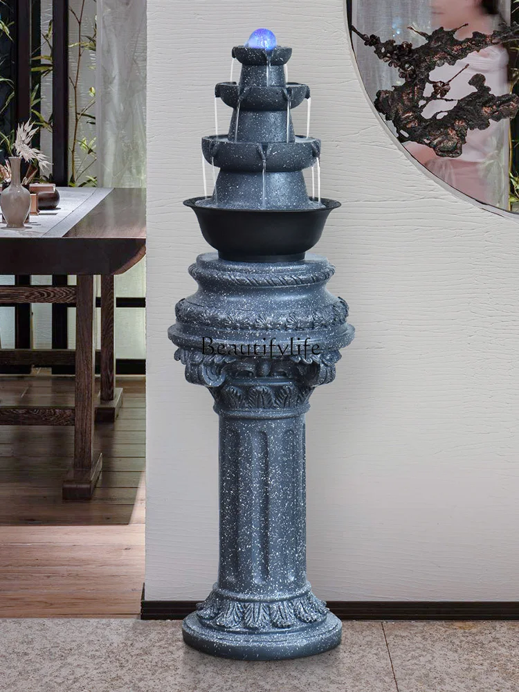 Factory Direct  -*Bafanglai desktop running water ornament circulating water landscape living room fountain humidifier wheel