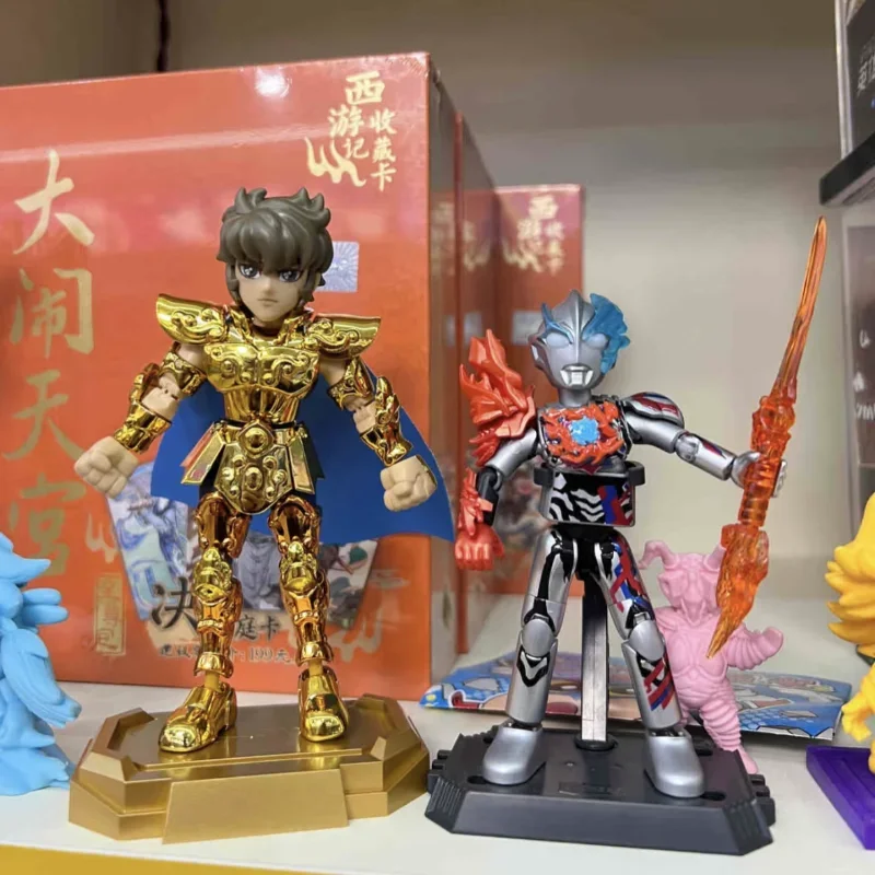 W magazynie KAYOU Saint Seiya pudełko z niespodzianką Aiolos Athena Aldebaran Mu Aiolia zmontowane ruchome zabawki modele złoty święty