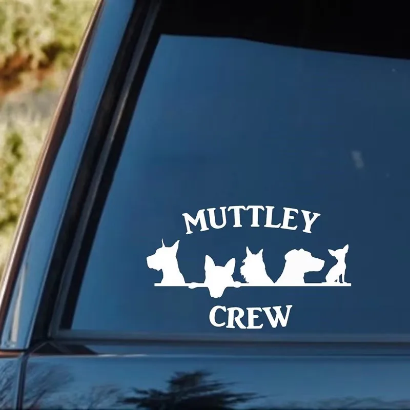 

Dog crew cute design styling window bumper sailboat decoration home decoration vinyl car stickers