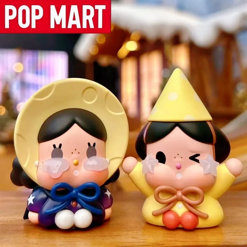 

POP MART Crybaby Series Плачущий на Луну Сидящая слепая коробка Модель ПВХ Кукла Аниме Фигурка Настольная игрушка Украшение Праздничные подарки