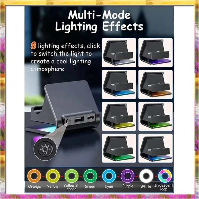 

ABSU Dock For Switch 2 Joycon Controller Fast Base RGB Charging Stand Station For Switch 2 Game Accessories