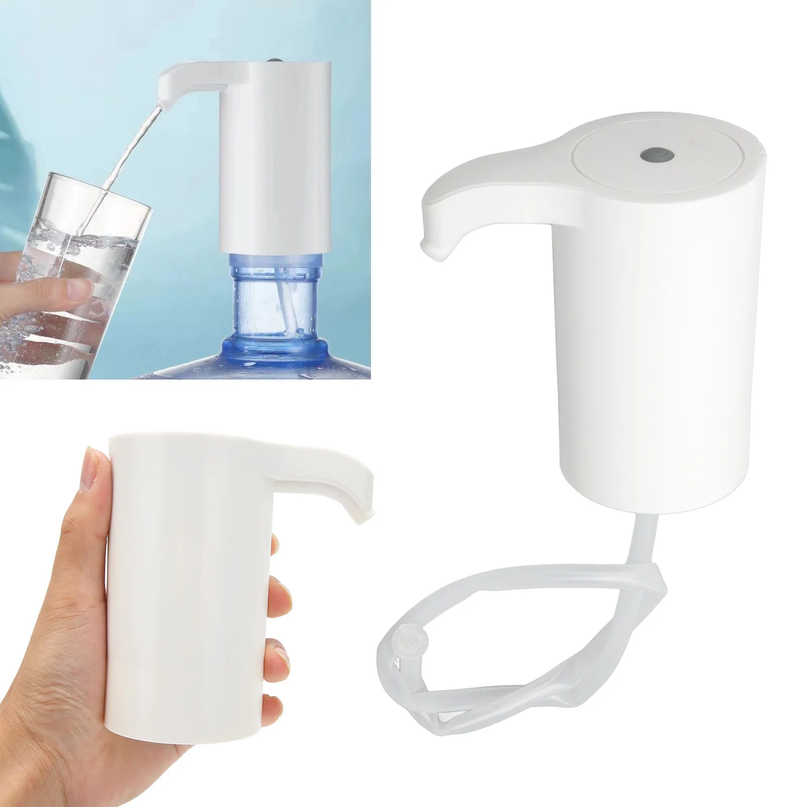 

Электрический водяной насос, простая установка, легкий портативный диспенсер для бутылок с водой с зарядкой через USB, 5 В