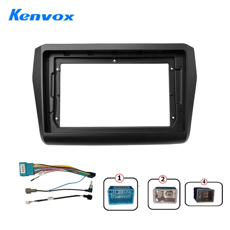 Car Radio Fascia Installation Panel For Suzuki Swift 5 2016 2017 2018 2019 2020 2 Din Stereo Mounting Bezel Faceplate Frame Kit