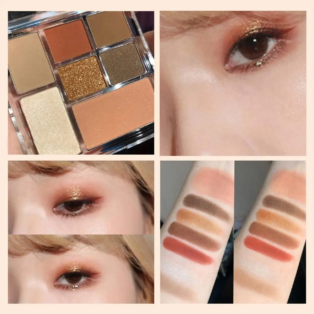 Nuttig Shiny Parelmoer Glitter Pailletten Eyeshadow Palette Make-Up Oogschaduw Delicate Jurk Up