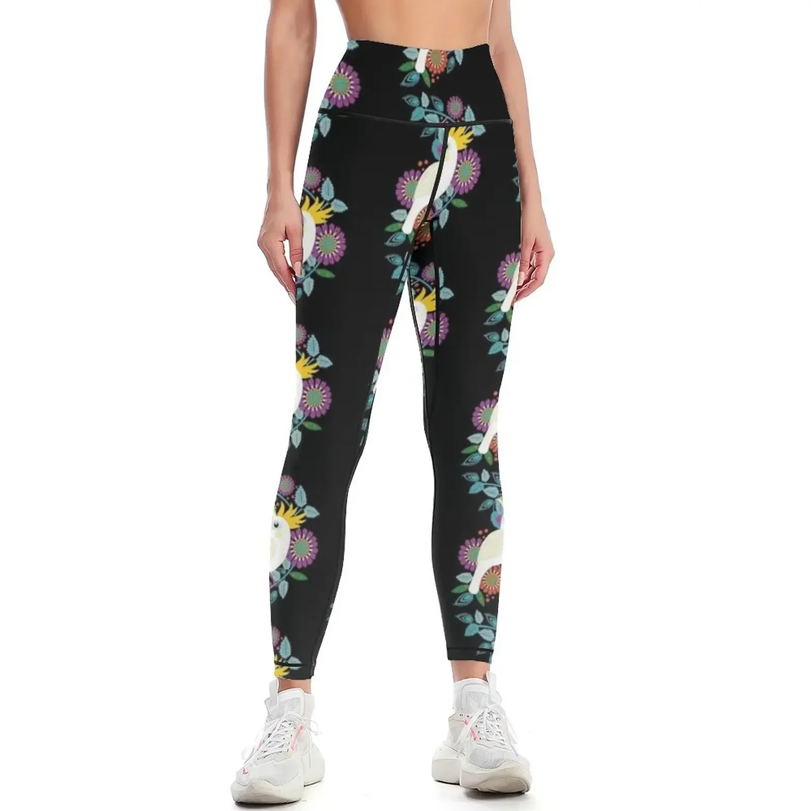 

Tropical Cockatoo Leggings Women's tights Women's sportswear workout shorts sportswear woman gym 2025 Womens Leggings