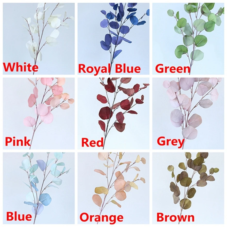 

Artificial Plants Long Pole Eucalyptus Leaves Plants Leaves Living Room Decor Wedding Shooting Prop Home Vases Table Arrangement
