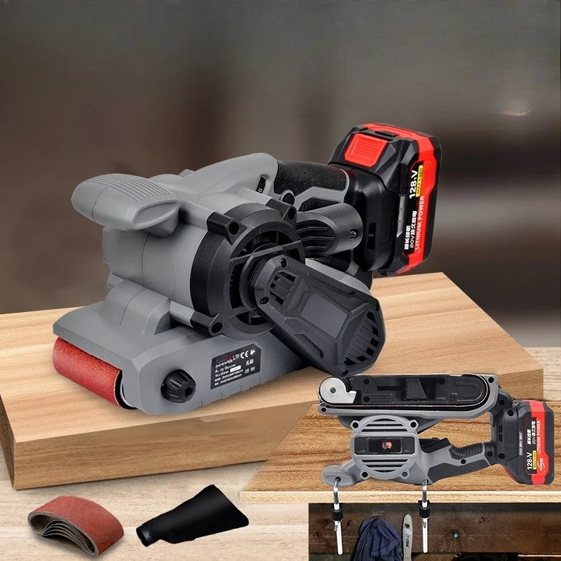Belt machine hand-held sandpaper machine sander polishing machine lithium battery woodworking manual