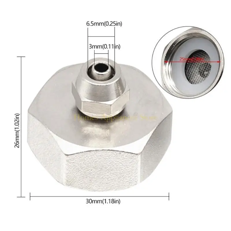 محول صنبور خراطيم الماء D0AB 3/4 تركيب مع مرفق غسالة مطاطية لتزويد الحمام بالمطبخ