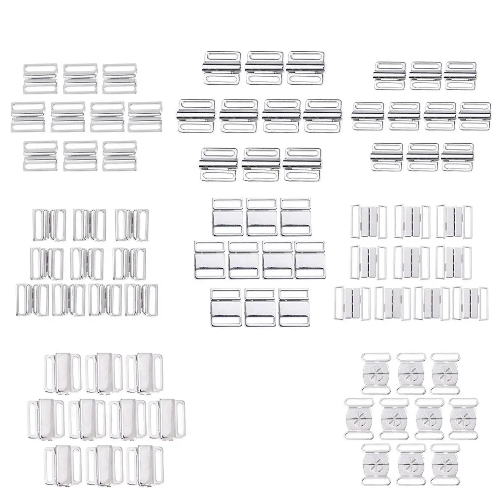 

10 пар металлических зажимов для бюстгальтера, купальники, бикини, пряжка с застежкой спереди