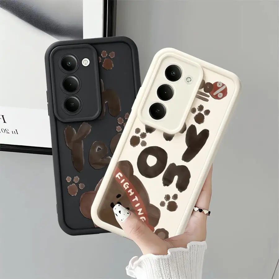 Case for Samsung Galaxy A34 A53 A54 A35 A36 A12 A13 A26 A32 A23 A15 A16 A56 A71 A72 A51 A73 Phone Cover Cartoon Cute Bear 