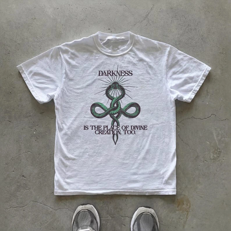 Carl Jung Quote Tee, Serpent Graphic, Esoteric Occult Snake Shirt, Sacred Geometry