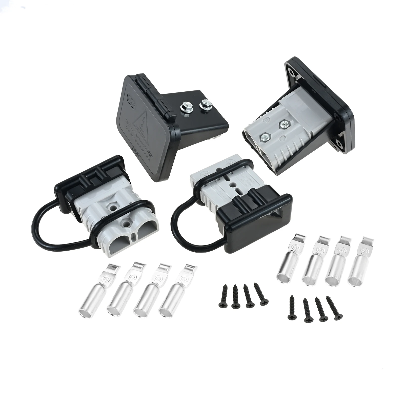 

120 Amp Battery Quick Connect/Disconnect Connector,2 To 6 Gauge Battery Quick Connect with Mounting Bracket Waterproof Cap