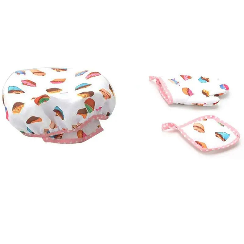 FBIL-12Pcs Kids Cooking And Baking Set Includes Apron For Little Girls, Chef Hat, For Toddler Dress Up