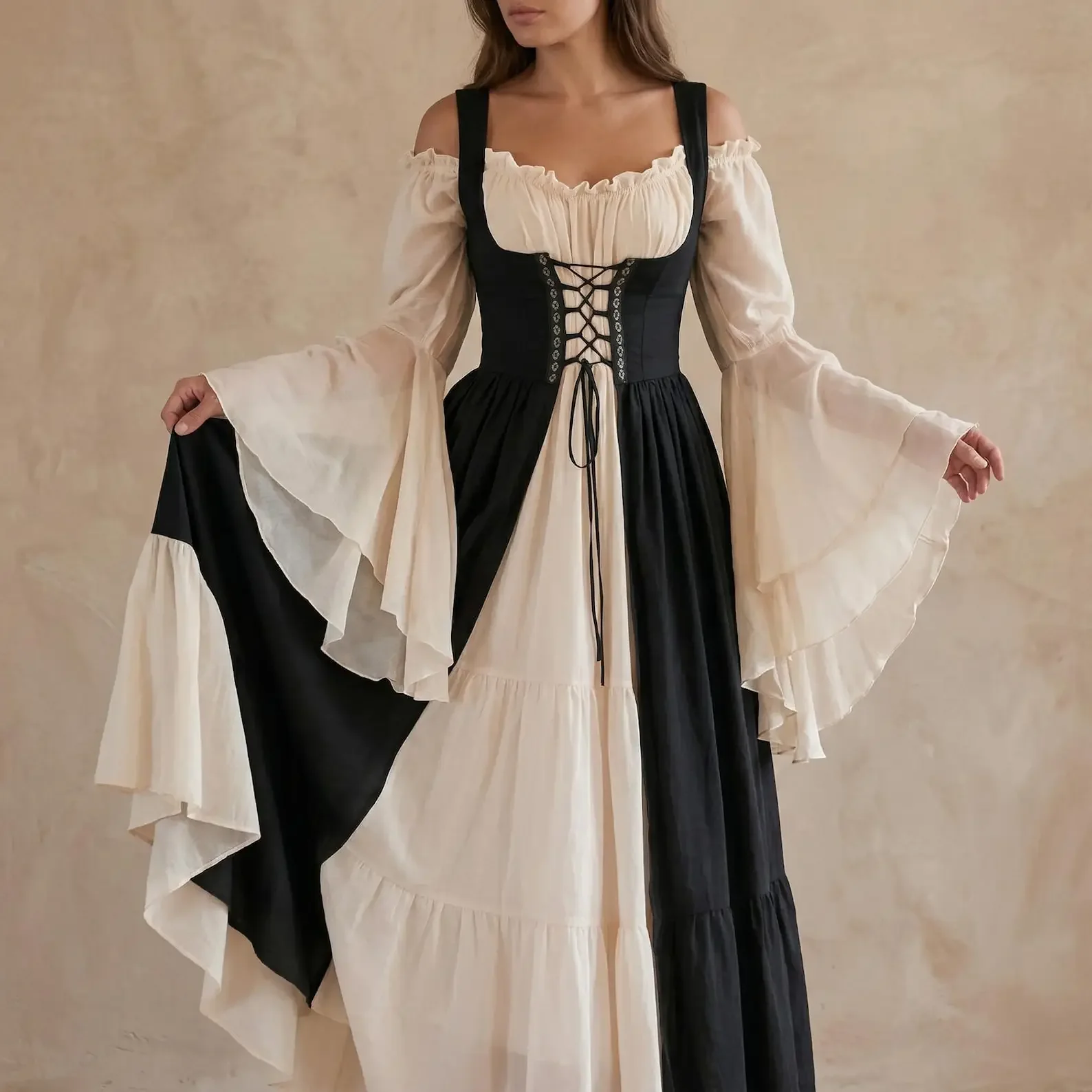Cosplay Medieval Dress Vintage Performance Pirate Costume Irish Dress for Dancing Party Proms Outfit - view 2