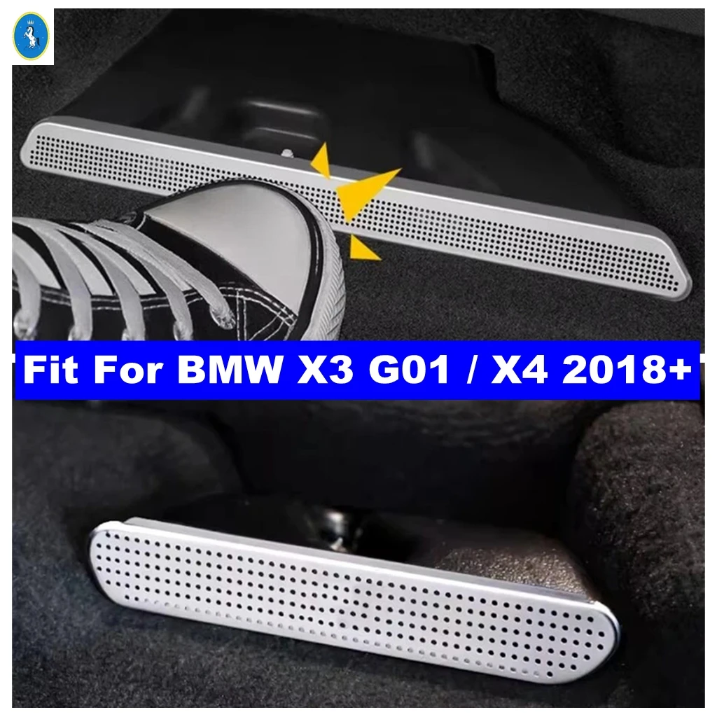 

For BMW X3 G01 / X4 2018 - 2023 Seat Bottom Air Conditioner Duct Outlet AC Vent Anti-blocking Protector Cover Car Accessories