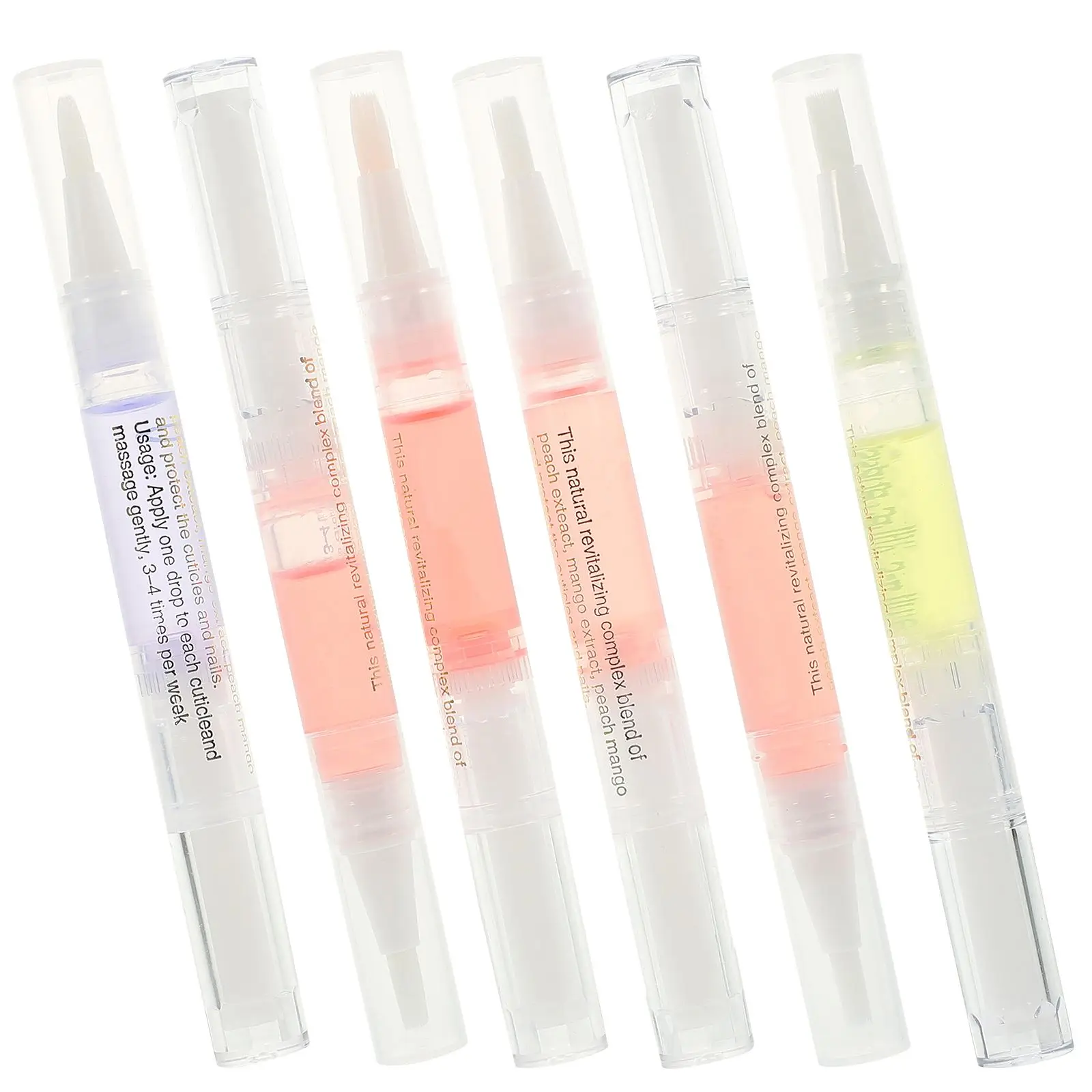 

6pcs Cuticle Oil Pens Nail Care Nutritional Oil Manicure Pen Moisturizer Gel Nail Cuticle Pen Softener Hydrating
