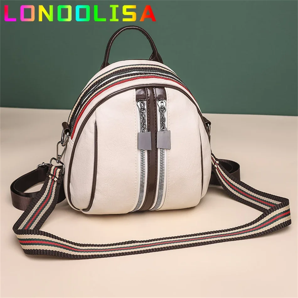 Moda mały plecak luksusowe kobiety 4 w 1 plecak PU skórzane szkolne torby na ramię Crossbody dla nastolatek Femme Mochilas