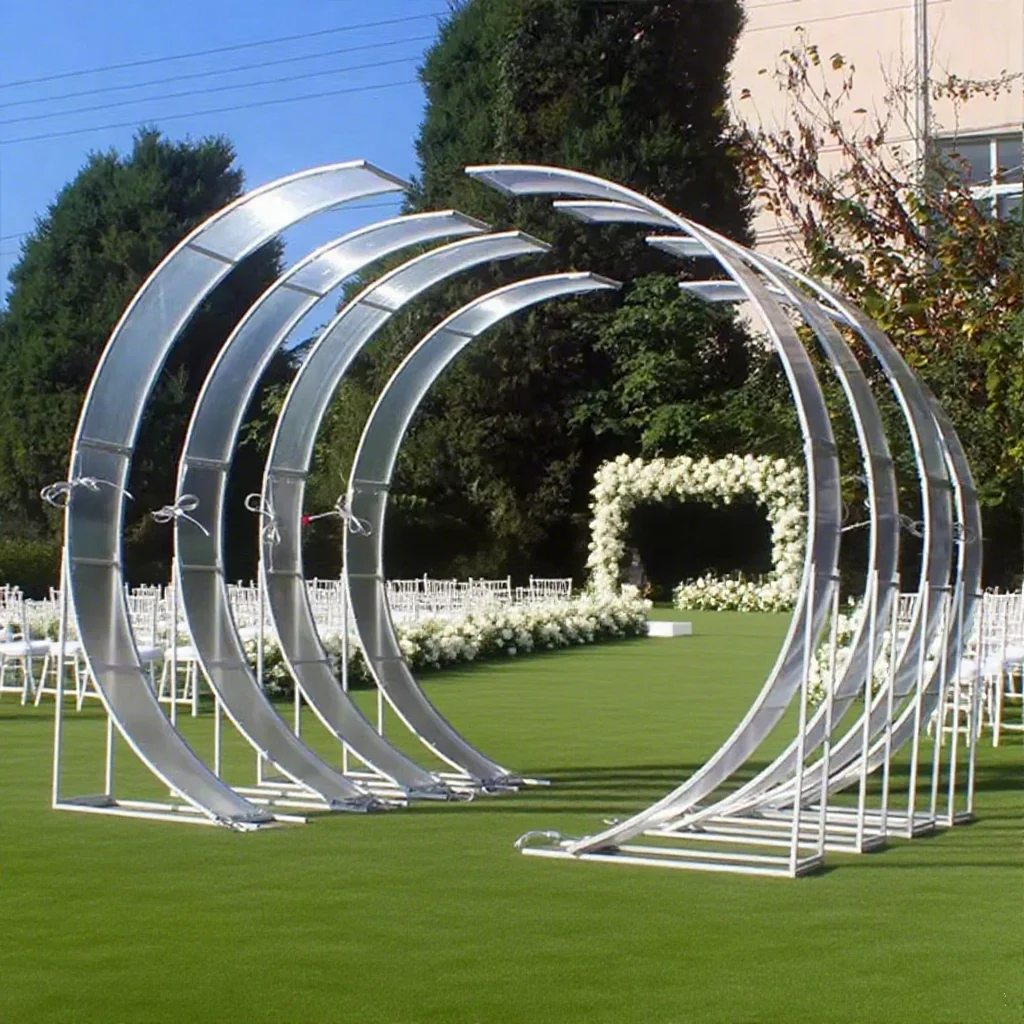 280x320cm )Metal Arch Stand Gold Wedding Arched Backdrop Frame for Balloons flower wall Wedding Birthday Party