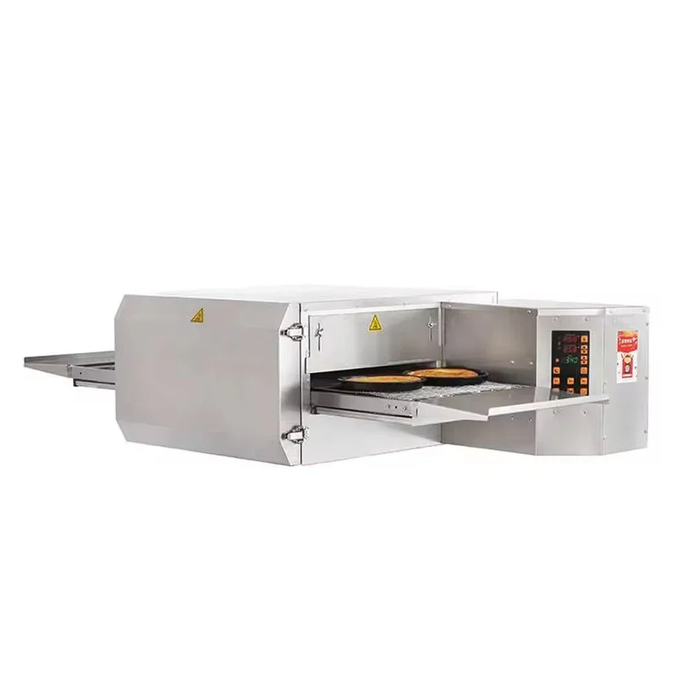 12 Inch Industrial Conveyor Pizza Oven Commercial Conveyor Belt Baking Machine for Restaurant Bakery Bread Pizza Making