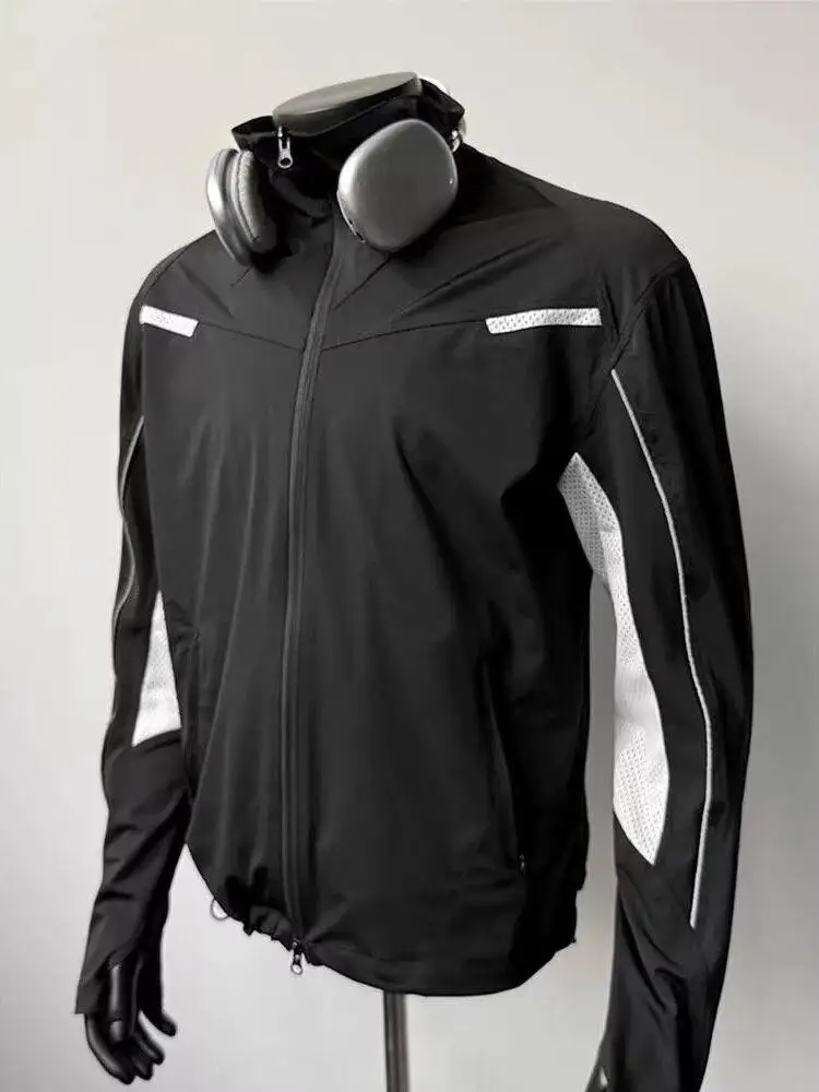Quick Dry Lightweight Summer Outdoor Sports Sun Protection Shirt Men's Breathable Stand Collar Jacket Thin Model Fashionable