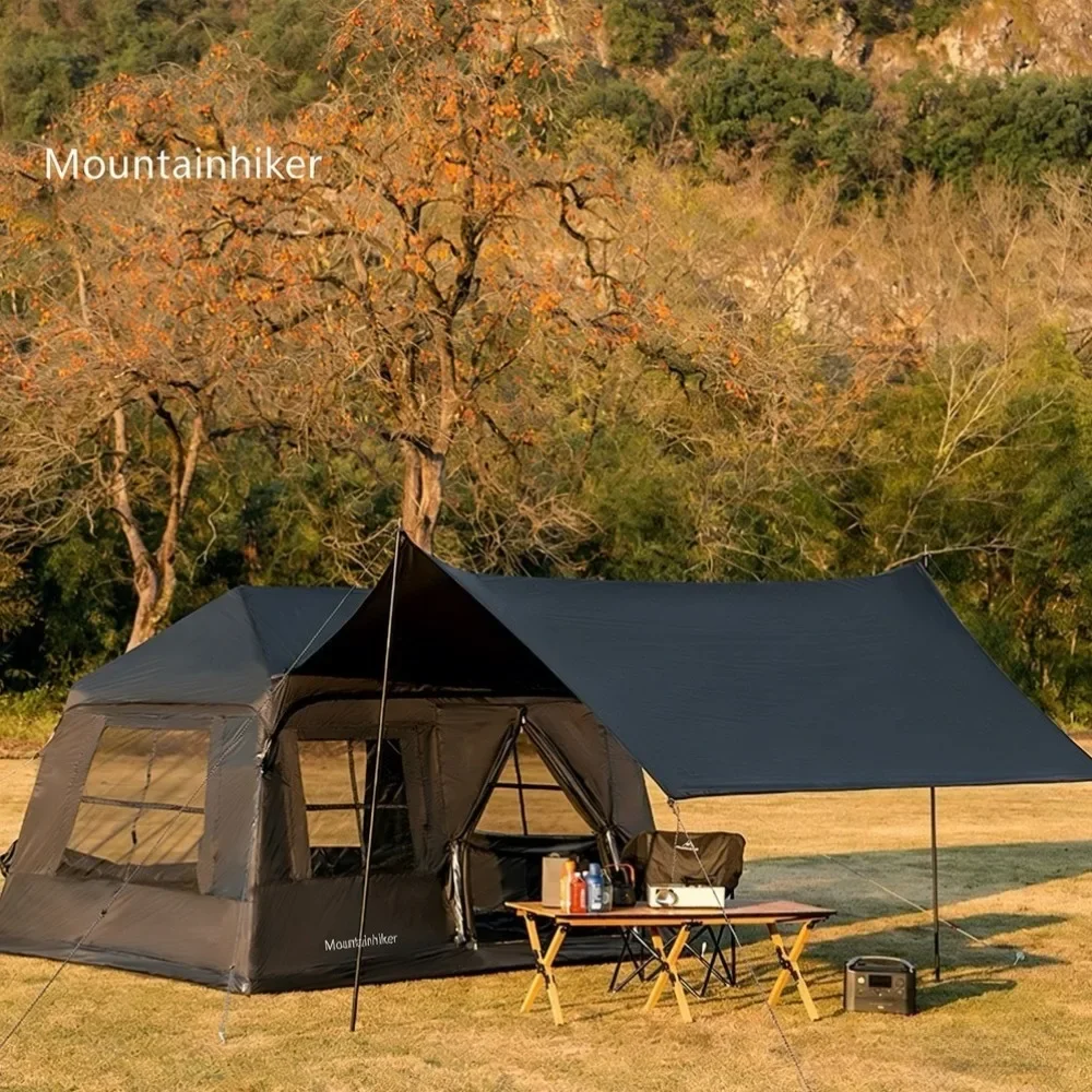 

MOUNTAINHIKER Outdoor Camping Manual Inflation Tent Anti-UV Shade Waterproof 3-5 Person Air Tent Hiking Quick Open Beach Fishing