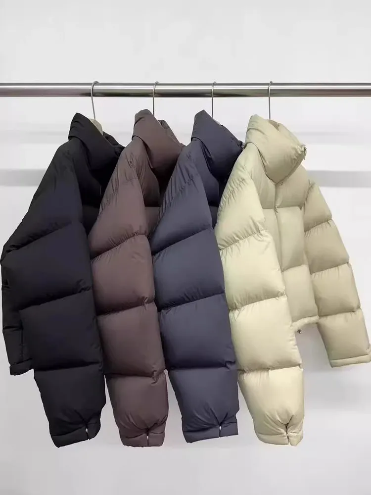 Women's ort Puffer Jaet Du down Quilted Coat Stand Collar Warmth Bread Sle Outerwear Korean Sle Loose Fit Long Sve