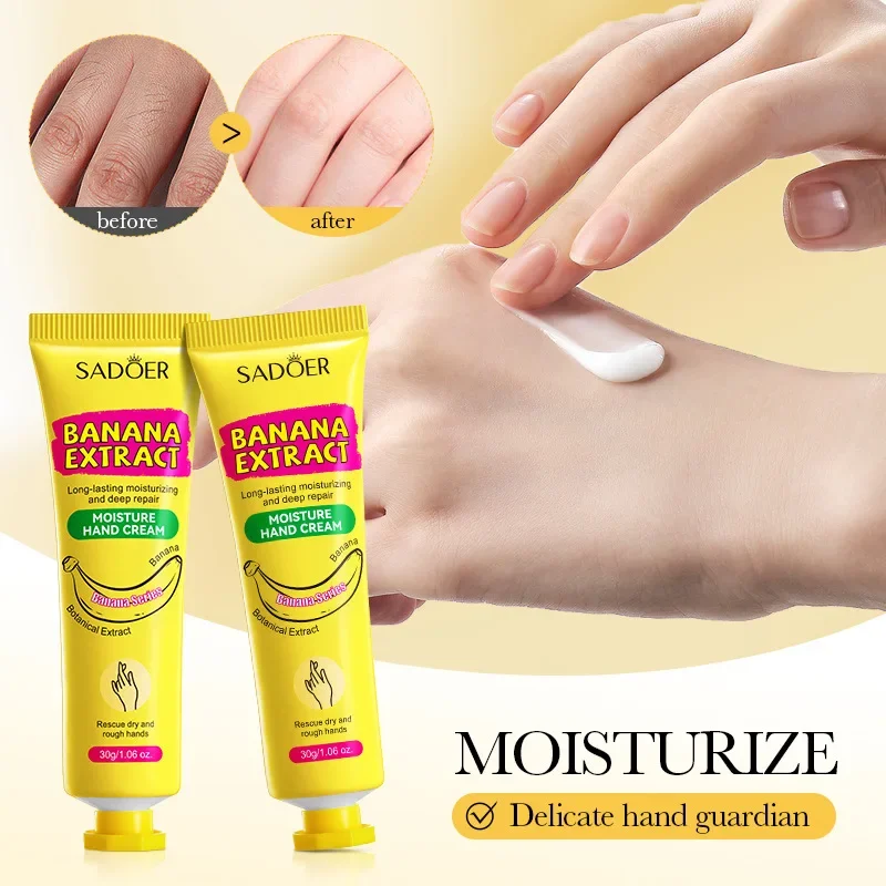 Anti Crack Hand Cream Banana Anti-Drying Crack Hand Cream Moisturizing Repair Cream Nourishing Whitening Hand Skin Care Winter