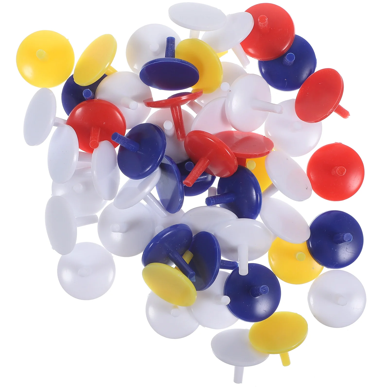 50pcs Round Shaped 071 Inch Plastic Ball Markers (Assorted Color)