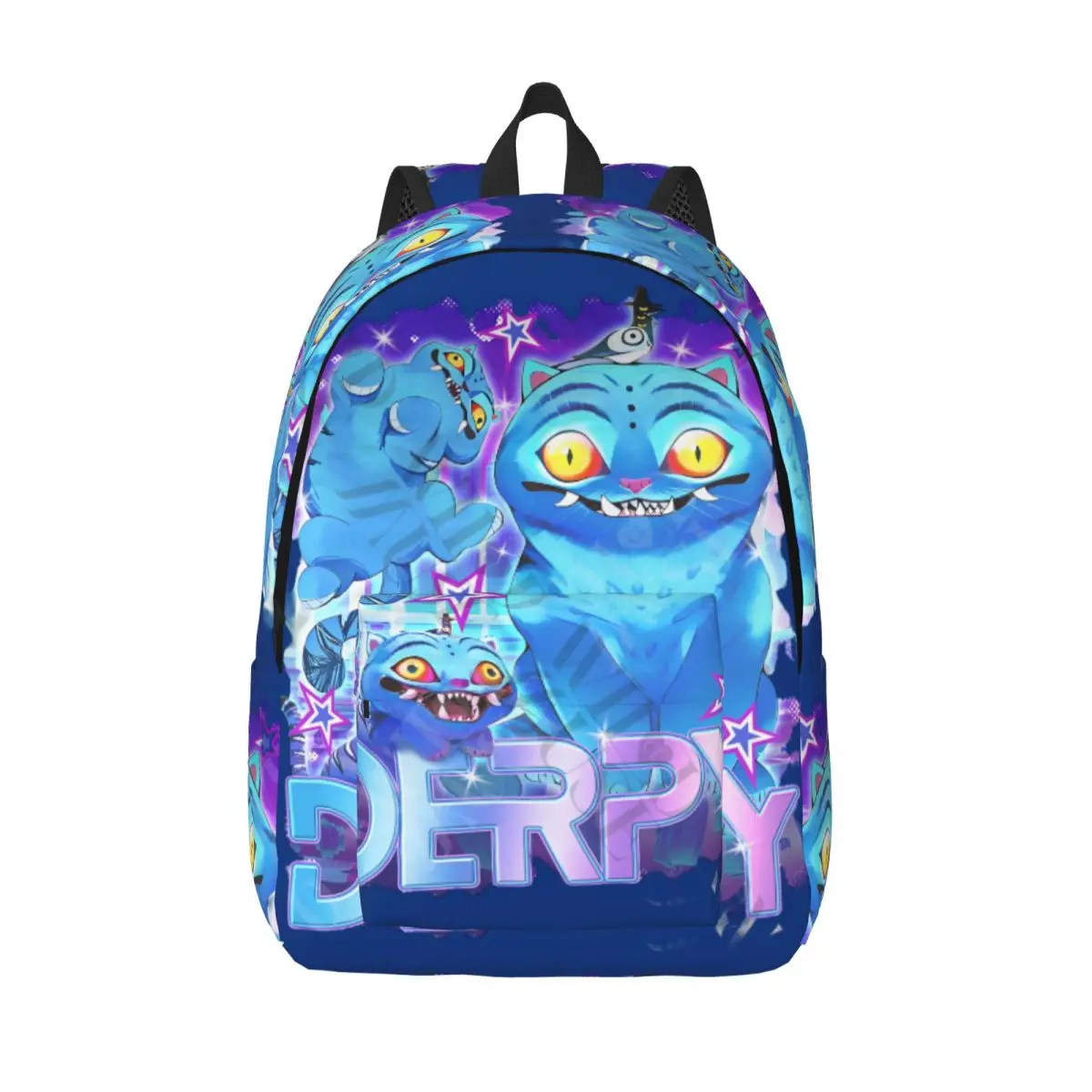

Рюкзак Derpy Blue Tiger для мужчин и женщин, повседневный школьный рюкзак KPop, охотничий на демонов, холщовые сумки для ноутбука, компьютера, прочный