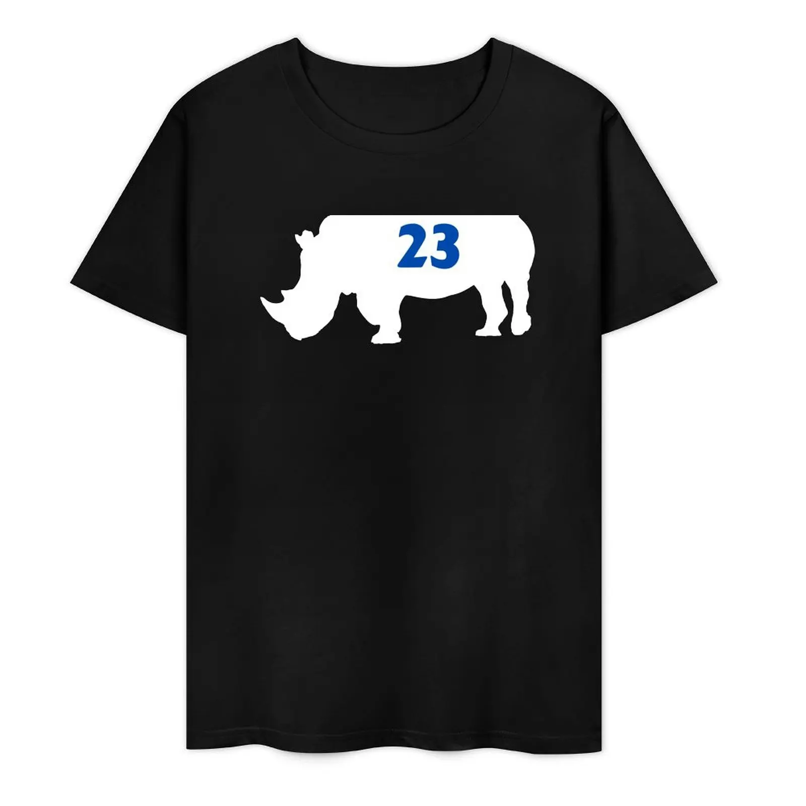 Vintage Rhino 23 Team illustration T-Shirt tops Short sleeve tee big and tall t shirts for men