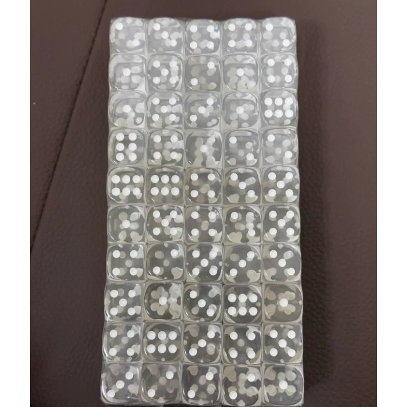 

10 шт., 16/14 мм, закругленные углы, чистые прозрачные цифровые игральные кости, цветные игральные кости, хрустальные кости, хрустальные настольные игры, инструмент для развлечений