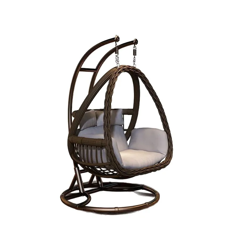 Modern Design Indoor Outdoor Rocking Swing Bird's Nest Balcony Hammock Chair 2-Seater Outdoor Furniture Hanging Basket Swing view 6