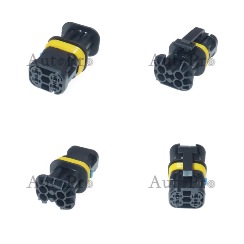 1 Set 4 Hole 18284.000.002 AC Assembly Automotive Electric Cable Waterproof Plug Automobile Modification Connetcor Car Parts