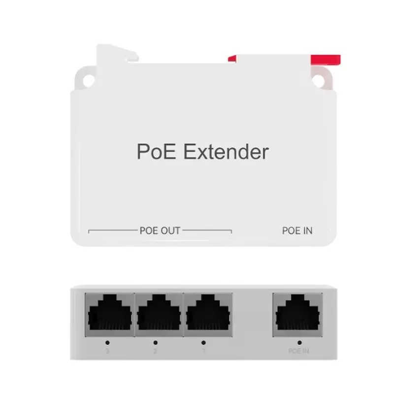 [LXYA68Z!] For Security Systems Compatible IEEE802.3Af/At 30W Network Poe Signal Extender 100Mbps Ethernet Repeater For Cameras