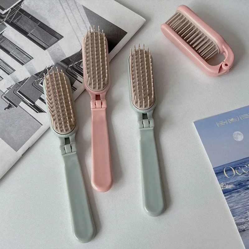 Folding Comb Travel Portable Small Comb Children's Compact Long Hair Anti-static Folding Comb Edge Brush