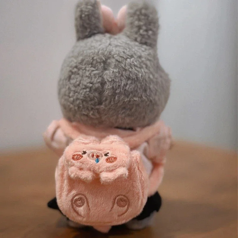 حقيبة ظهر مصنوعة يدويًا لدمى لابوبو مقاس 15-17 سم مع أكياس متطابقة، وإكسسوارات استبدال الملابس BJD #2