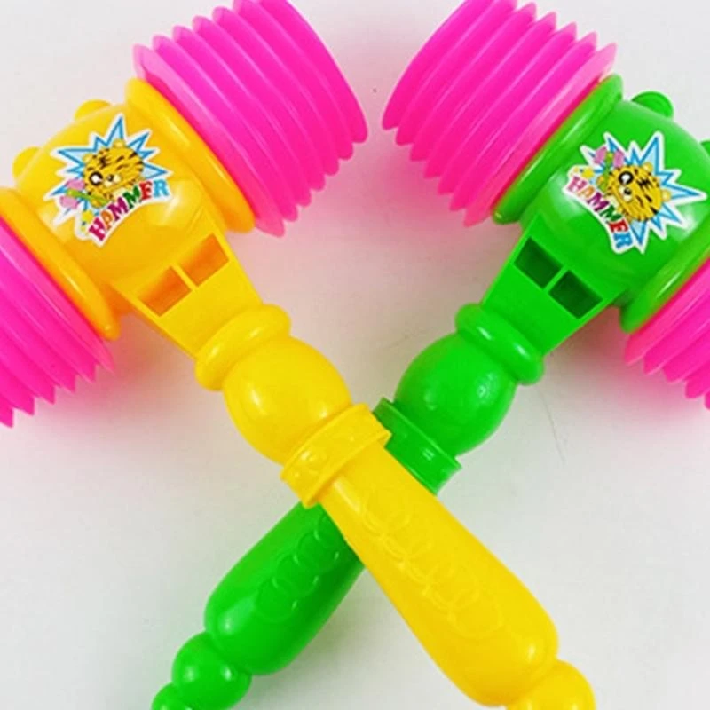 Y4QA Plastic Squeaky Hammer giocattolo per bambini Toy Rattle Rattle Rashing Rattle Perfect for Interactive Game