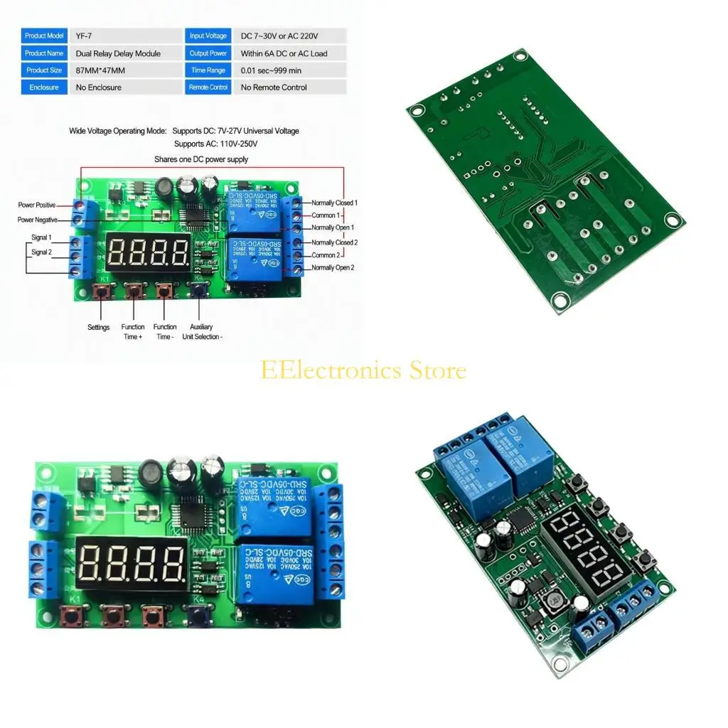 B03C Delay Display Control Module with Wiring Posts for Low Power Automation Tasks