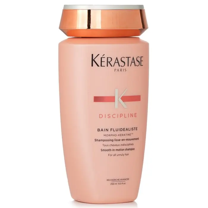 Kerastase Discipline Bain Fluidealiste Smooth-In-Motion Shampoo 250ml (For All Unruly Hair), Original Professional Hair Care.