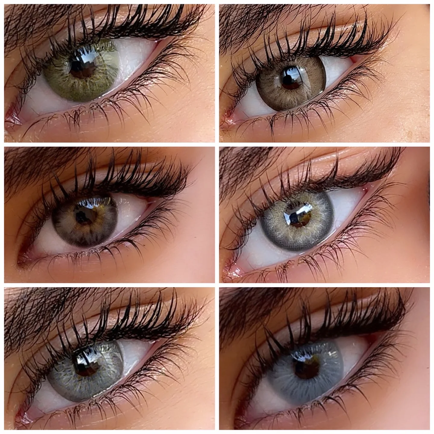 Visuashow 1 Paar Farbige Kontaktlinsen, Halbjährlich Einweg, Kleine Pupille für Augenvergrößernden Effekt, Natürliches und Weiches Aussehen, Perfekt für Modisches Make-up und Bequemen Täglichen